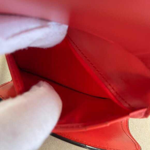 MCM  Visetos Grained Calfskin Tri-Fold Wallet - Marigold Orange - Preowned - Picture 15 of 15